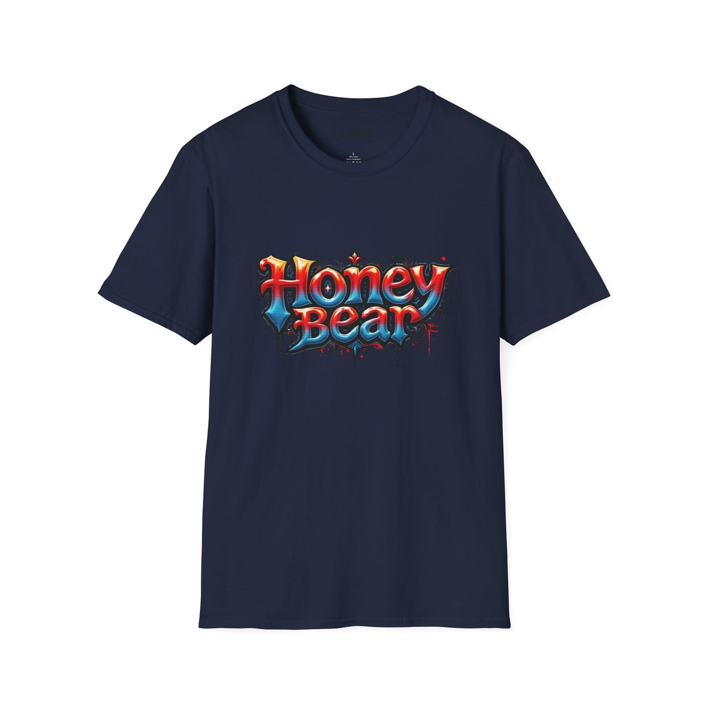 Honey Bear Graphic T-Shirt, Unisex Tee, Cool Casual Wear, Gift for Bear Lovers, Streetwear Style, Trendy Summer Top
