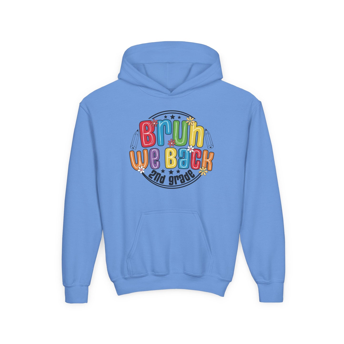 Brightly Colored Youth Hoodie for Back to School, Grade Celebration, Fun Gift for Students, Cozy Sweatshirt