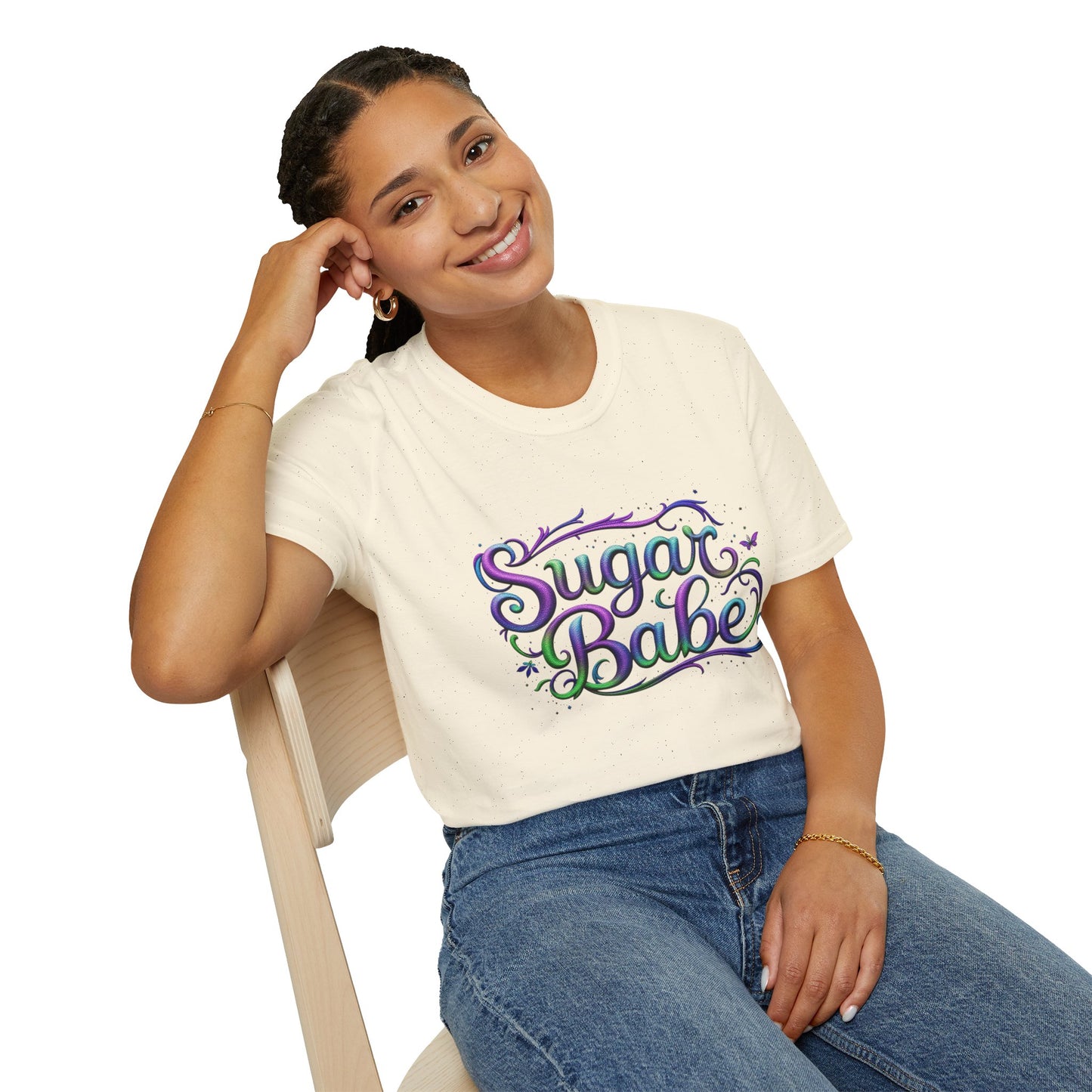 Sugar Babe Unisex Softstyle T-Shirt, Cute Graphic Tee, Casual Wear, Gift for Her, Spring Fashion, Trendy Top