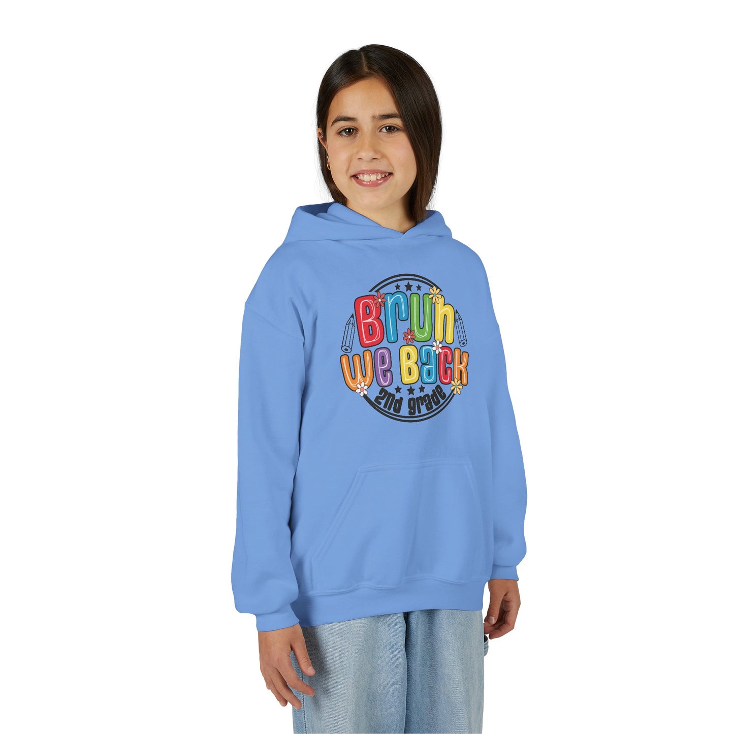Brightly Colored Youth Hoodie for Back to School, Grade Celebration, Fun Gift for Students, Cozy Sweatshirt