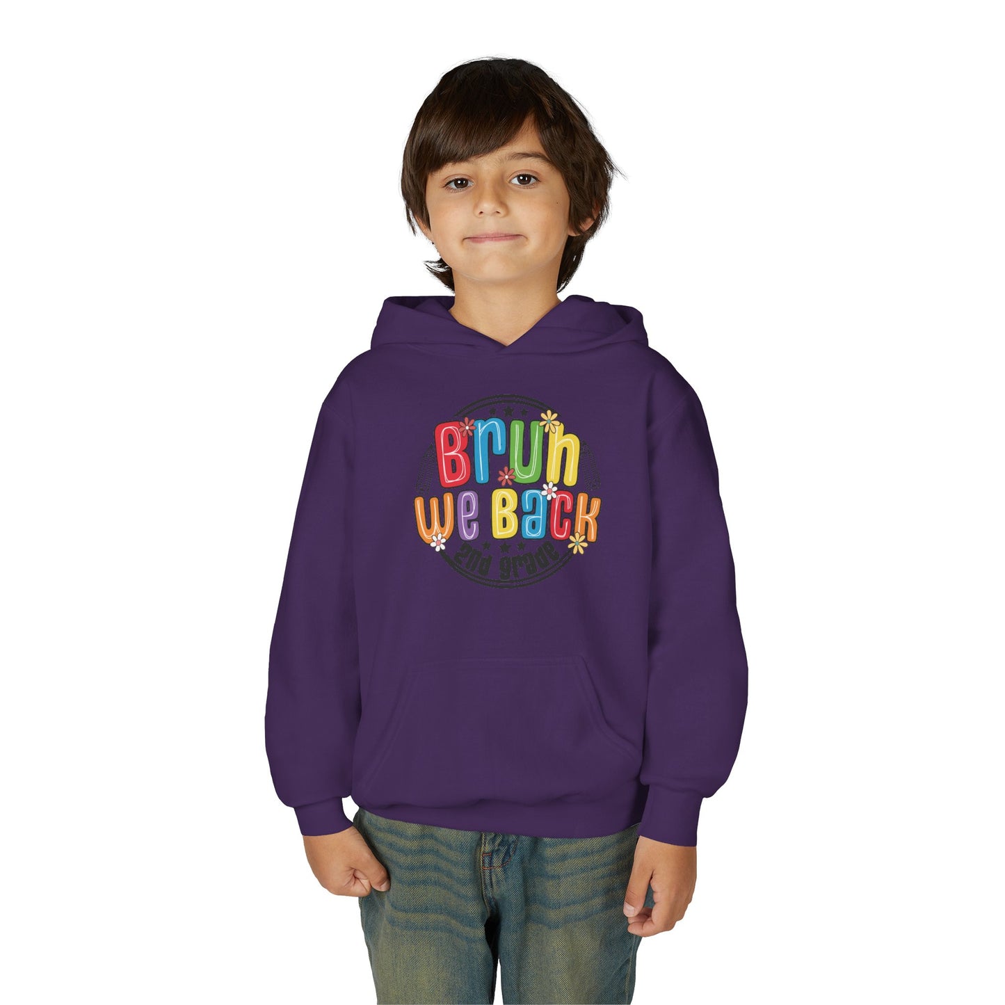 Brightly Colored Youth Hoodie for Back to School, Grade Celebration, Fun Gift for Students, Cozy Sweatshirt