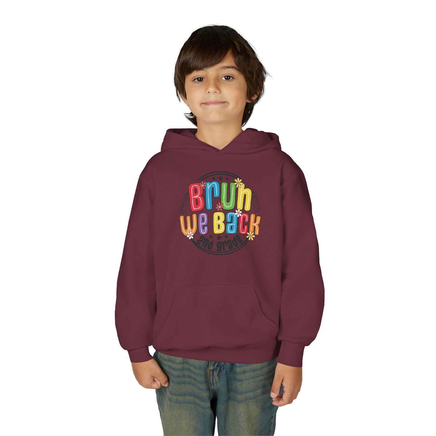 Brightly Colored Youth Hoodie for Back to School, Grade Celebration, Fun Gift for Students, Cozy Sweatshirt