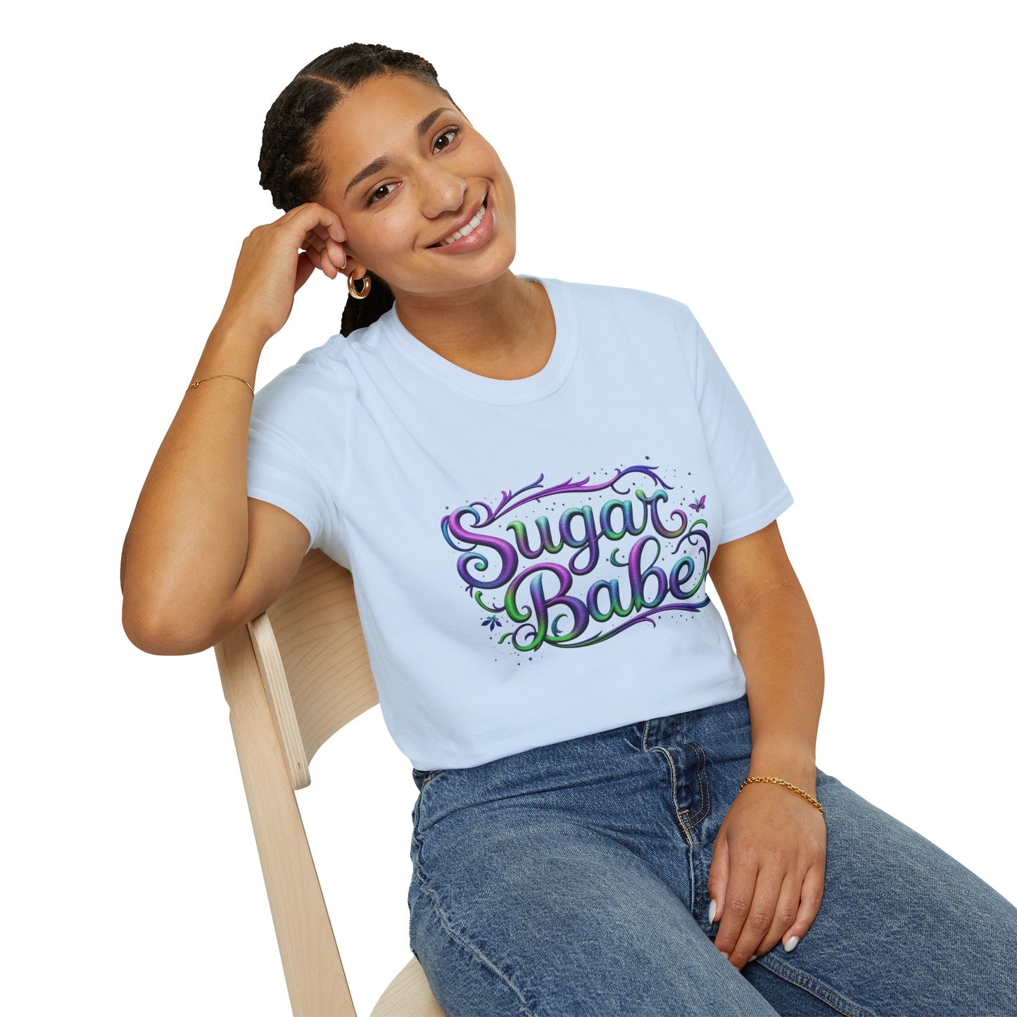 Sugar Babe Unisex Softstyle T-Shirt, Cute Graphic Tee, Casual Wear, Gift for Her, Spring Fashion, Trendy Top