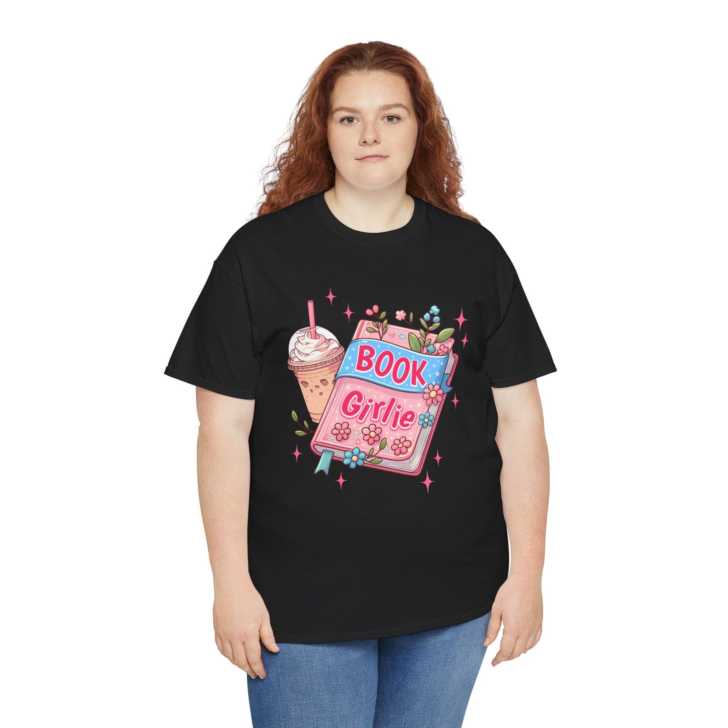 Cute Bookish Girlie Tee - Perfect for Readers, Gifts, Summer Fun, Book Club Shirts, Casual Wear