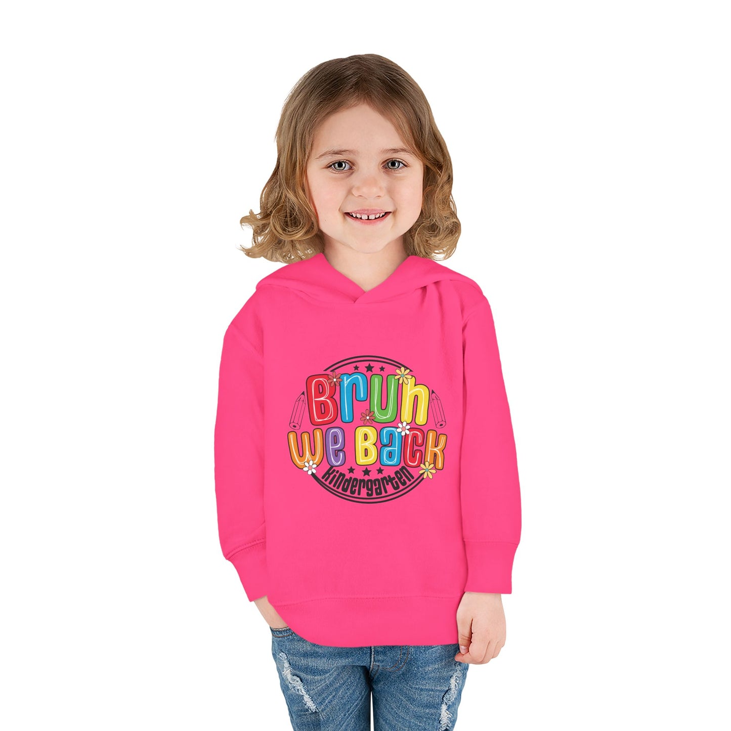 Bright Kindergarten Hoodie for Toddlers, Cute Fleece Pullover, Back to School Gift, Fun Kids Hoodie, Toddler School Apparel