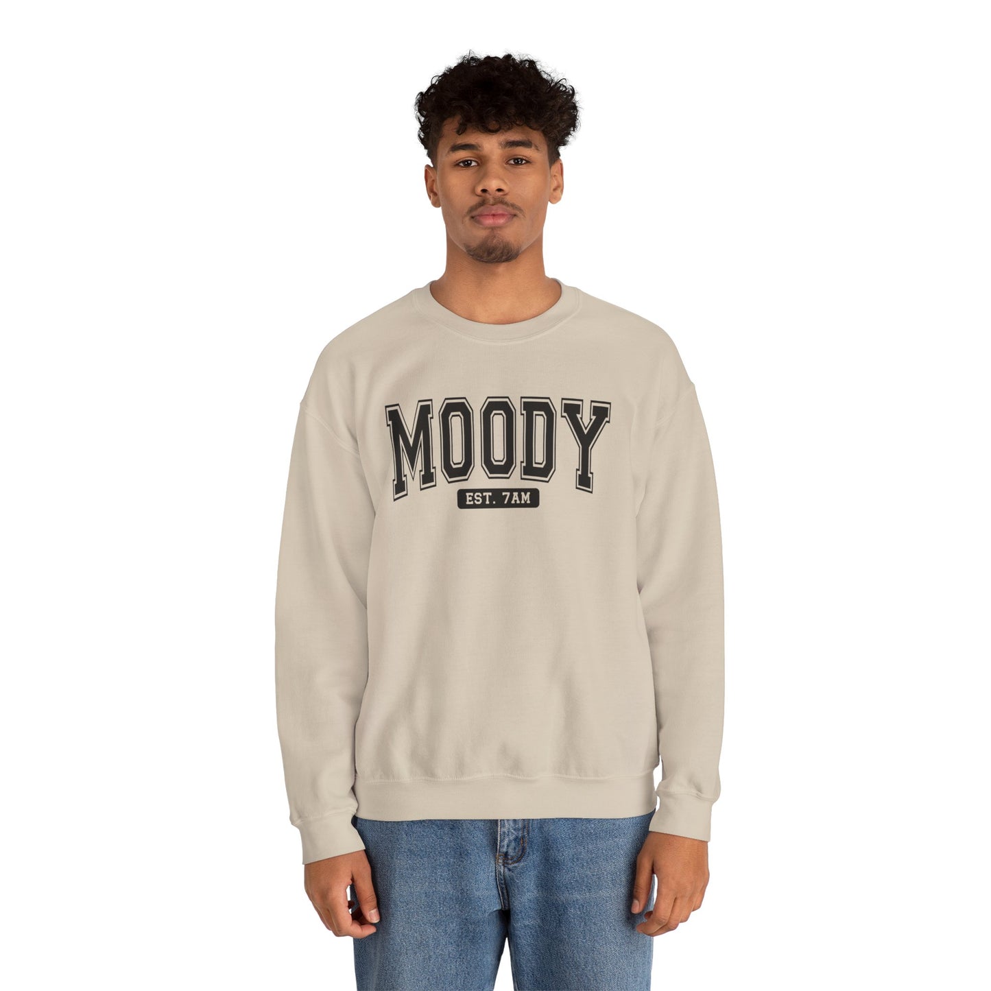 Moody Crewneck Sweatshirt for Every Mood, Cozy Layer for Fall, Gift for Friends, Casual Style, Unisex Fashion