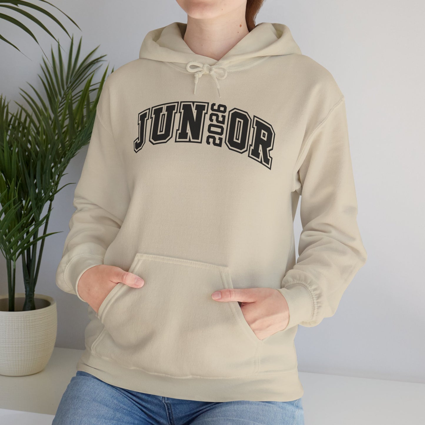 Junior 2026 Sweatshirt, Unisex Graduation Hoodie, Gift for Graduates, Casual College Apparel, Trendy Class of 2026 Hoodie