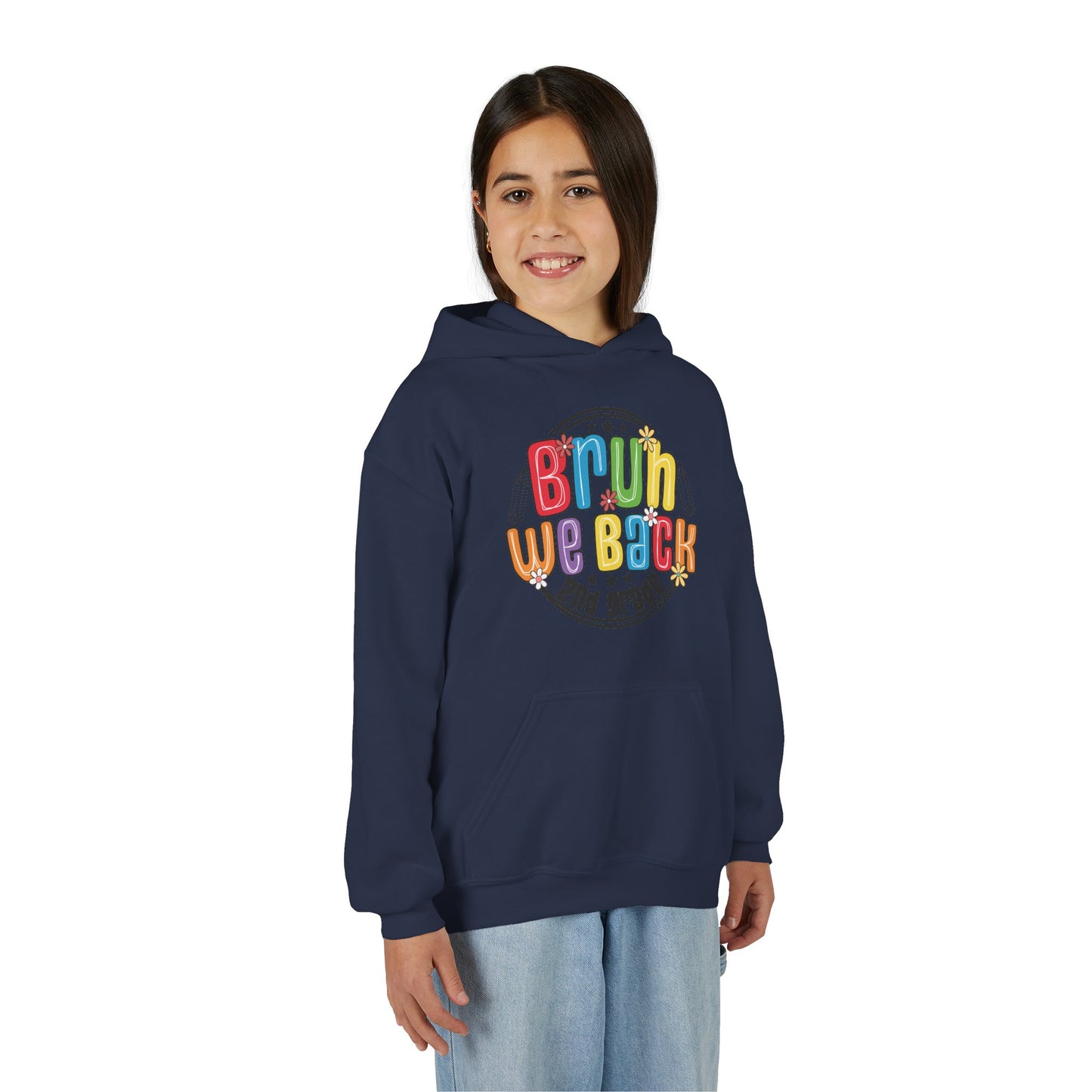 Brightly Colored Youth Hoodie for Back to School, Grade Celebration, Fun Gift for Students, Cozy Sweatshirt