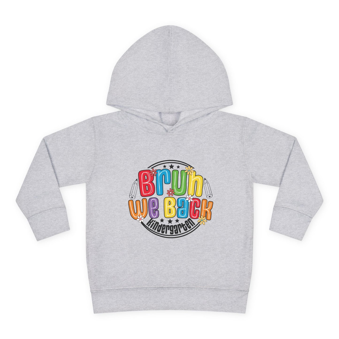 Bright Kindergarten Hoodie for Toddlers, Cute Fleece Pullover, Back to School Gift, Fun Kids Hoodie, Toddler School Apparel