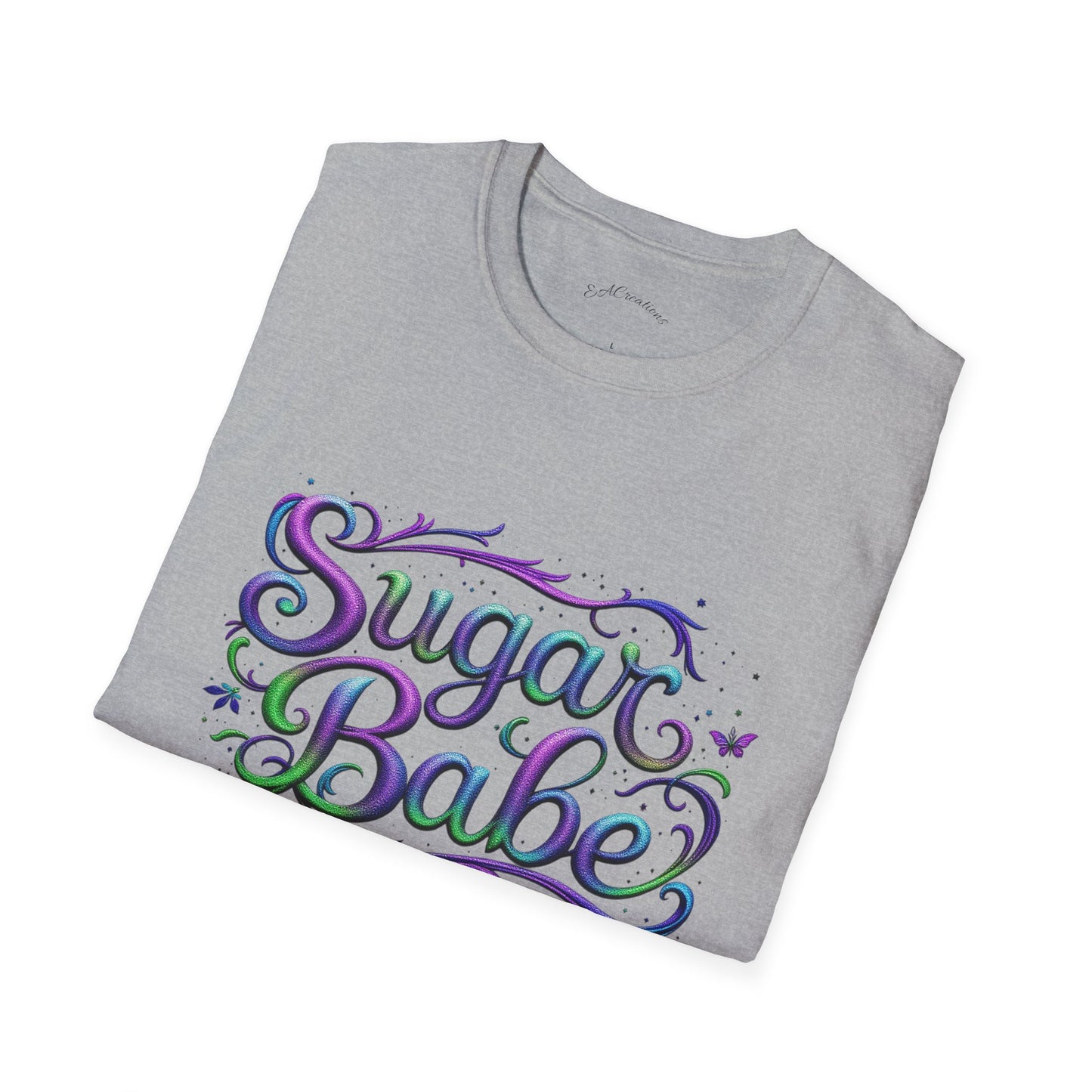 Sugar Babe Unisex Softstyle T-Shirt, Cute Graphic Tee, Casual Wear, Gift for Her, Spring Fashion, Trendy Top