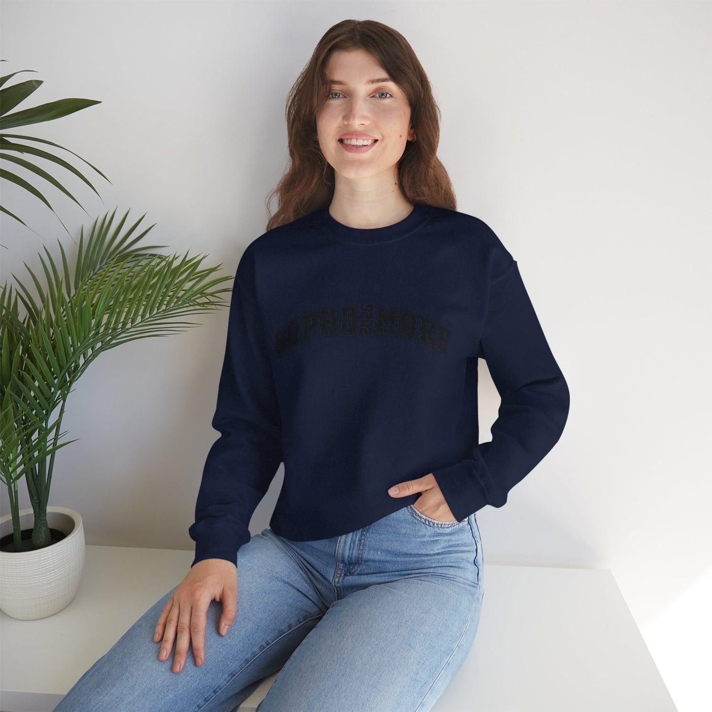 Sophomore Unisex Crewneck Sweatshirt, College Apparel, Graduation Gifts, Back to School Outfit, Cozy Casualwear, Trendy Sweatshirt