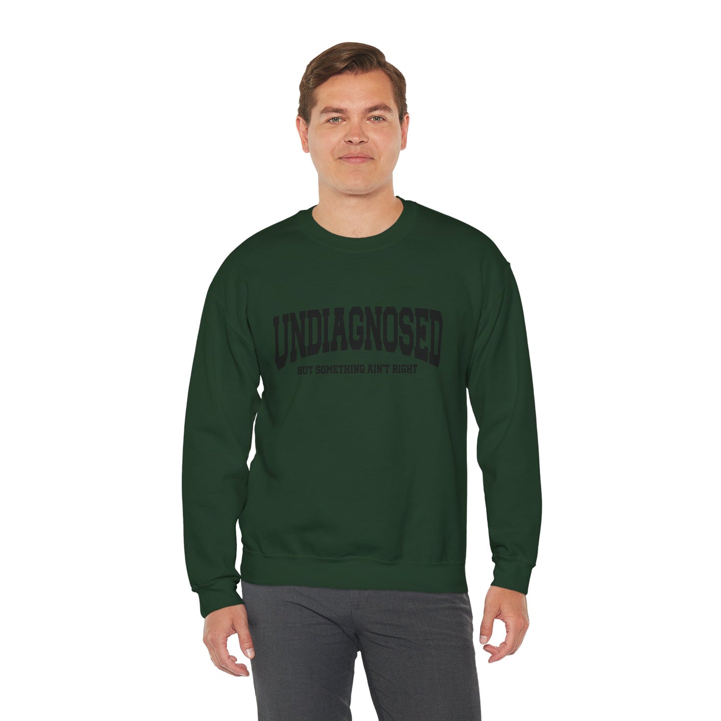Unisex Heavy Blend™ Crewneck Sweatshirt - Undiagnosed, Comfort Wear, Mental Health Awareness Gift, Cozy Apparel, Self-care Sweater