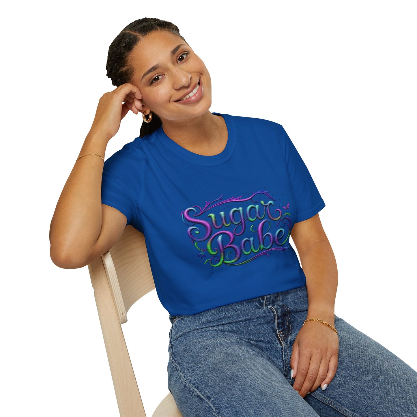 Sugar Babe Unisex Softstyle T-Shirt, Cute Graphic Tee, Casual Wear, Gift for Her, Spring Fashion, Trendy Top