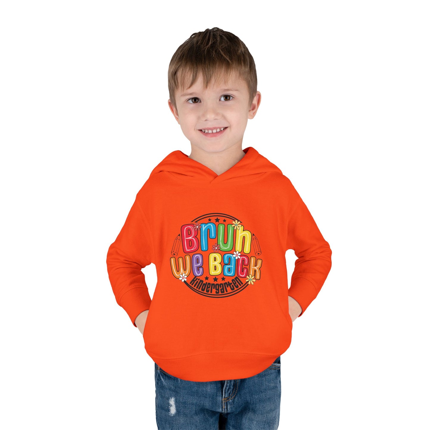 Bright Kindergarten Hoodie for Toddlers, Cute Fleece Pullover, Back to School Gift, Fun Kids Hoodie, Toddler School Apparel