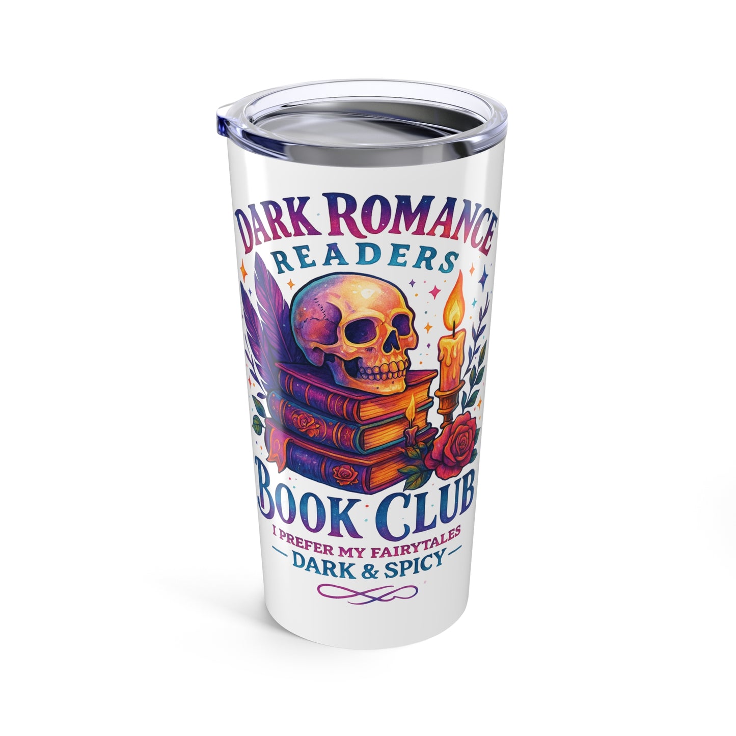 Boho Tumbler 20oz - Dark Romance Book Club Travel Mug, Gift for Readers, Literary Lovers, Unique Drinkware, Cozy Vibes