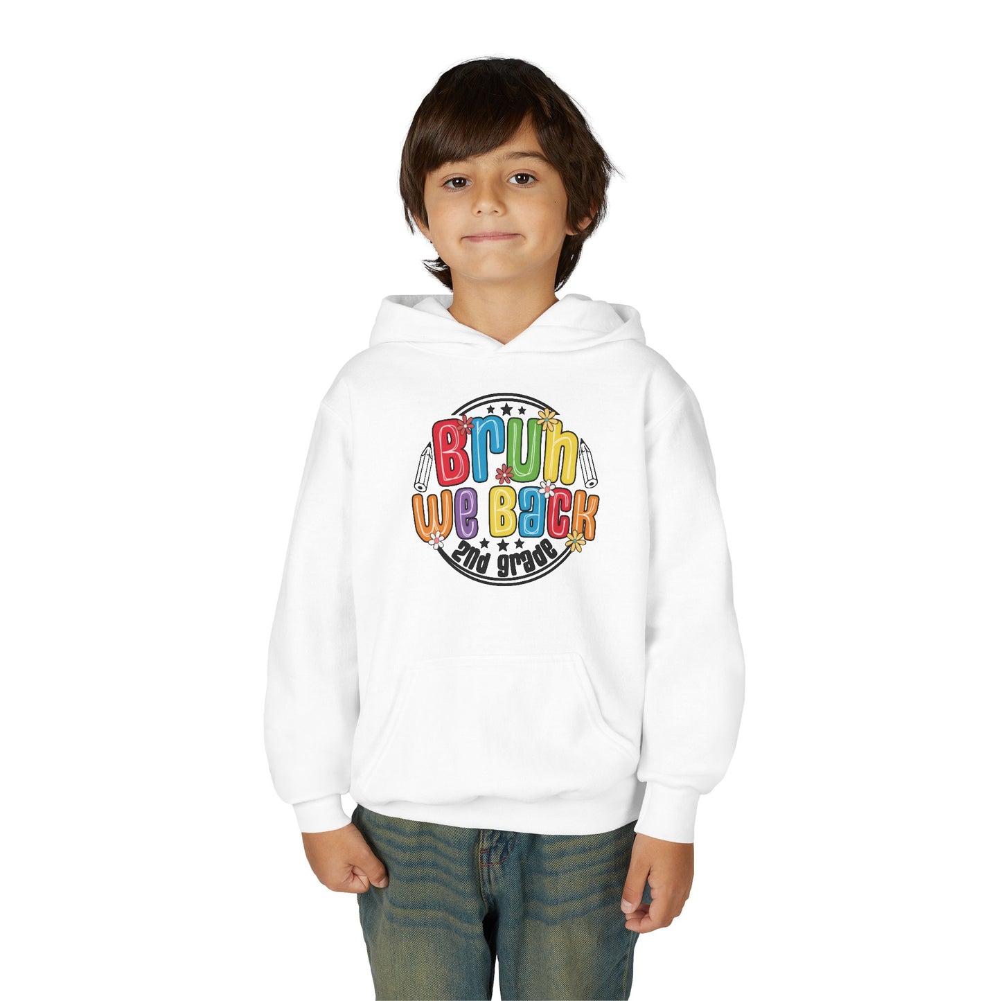 Brightly Colored Youth Hoodie for Back to School, Grade Celebration, Fun Gift for Students, Cozy Sweatshirt