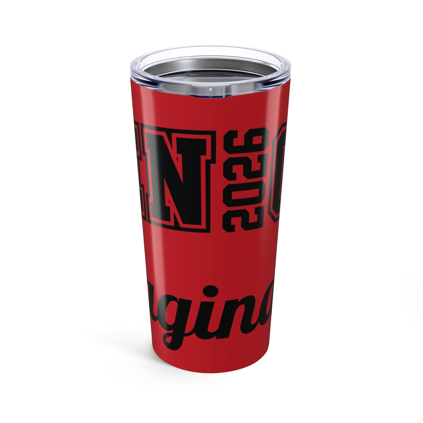 Personalized Graduation Tumbler 20oz, Custom Travel Mug for Graduates, Class of 2026 Drinkware, Red Graduation Gift, Insulated Coffee Cup