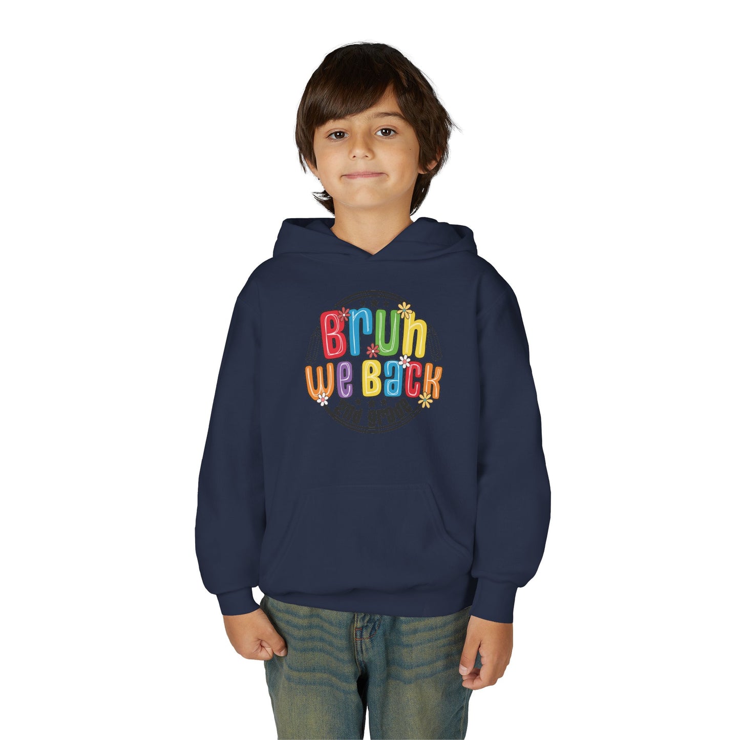 Brightly Colored Youth Hoodie for Back to School, Grade Celebration, Fun Gift for Students, Cozy Sweatshirt