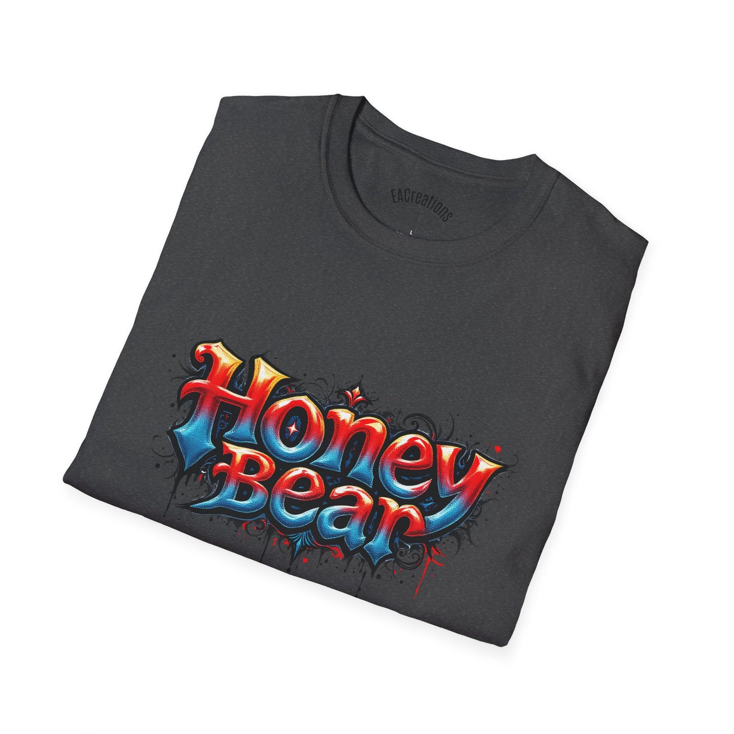 Honey Bear Graphic T-Shirt, Unisex Tee, Cool Casual Wear, Gift for Bear Lovers, Streetwear Style, Trendy Summer Top
