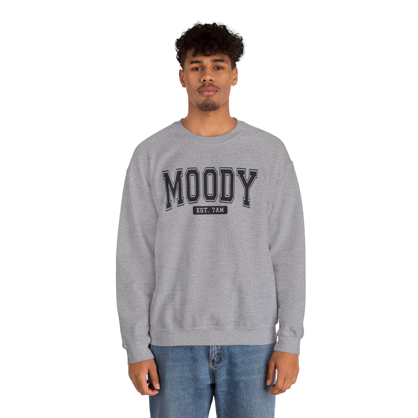 Moody Crewneck Sweatshirt for Every Mood, Cozy Layer for Fall, Gift for Friends, Casual Style, Unisex Fashion