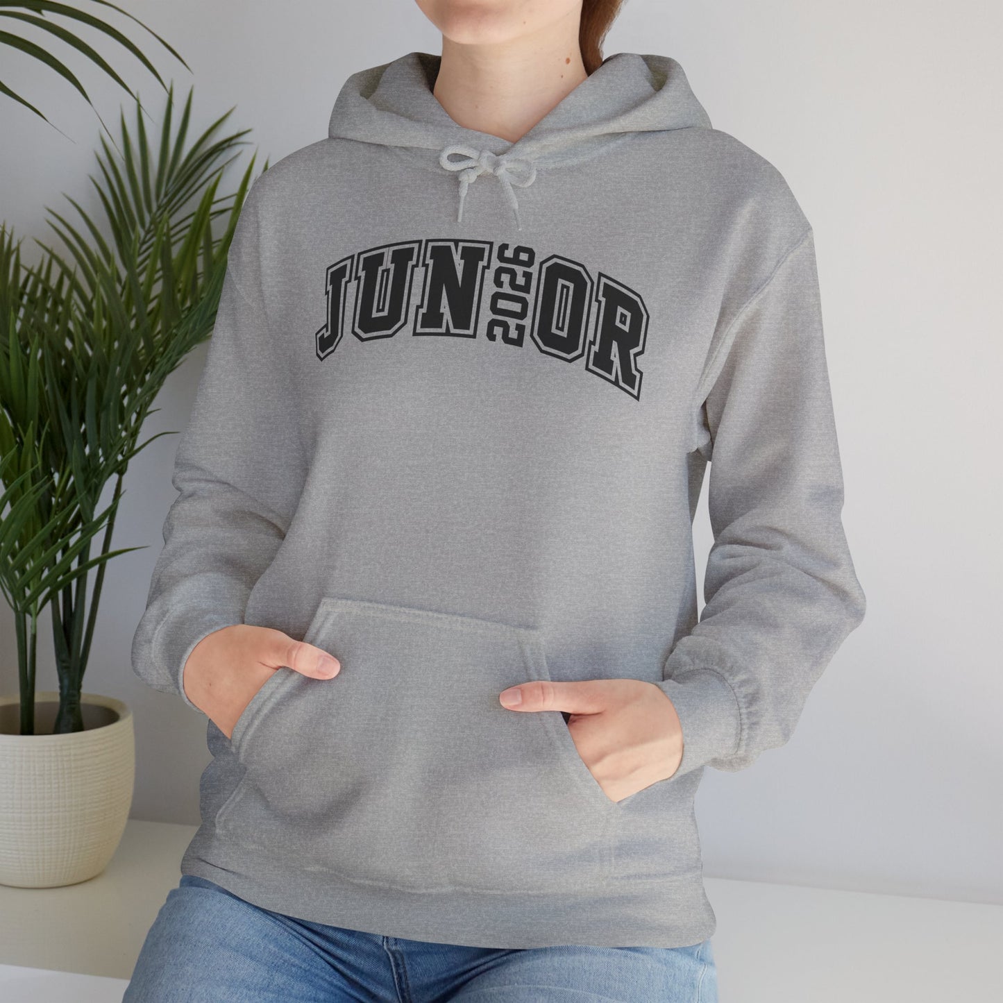 Junior 2026 Sweatshirt, Unisex Graduation Hoodie, Gift for Graduates, Casual College Apparel, Trendy Class of 2026 Hoodie