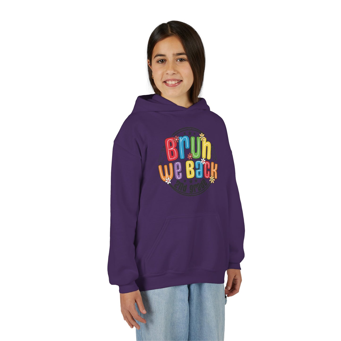 Brightly Colored Youth Hoodie for Back to School, Grade Celebration, Fun Gift for Students, Cozy Sweatshirt