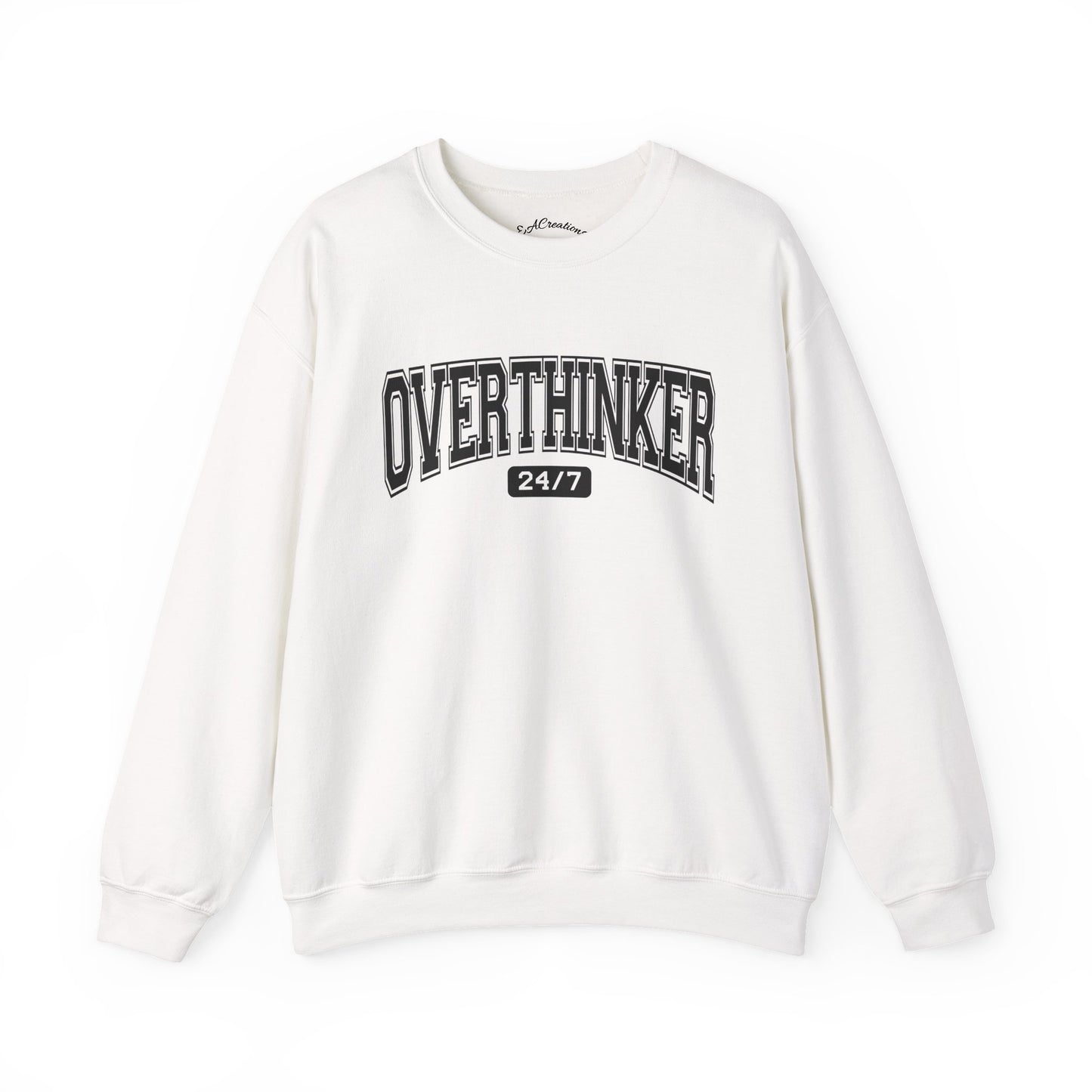 Oversized Overthinker Sweatshirt for Comfort Lovers, Casual Style, Great Gift for Thinkers, Cozy Crewneck for All Occasions