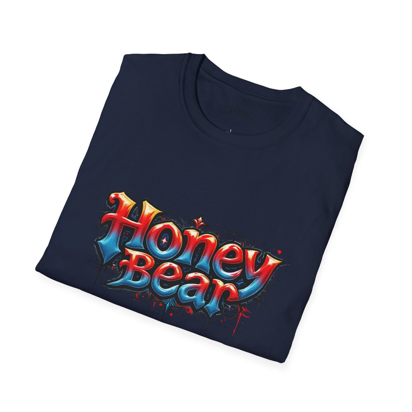 Honey Bear Graphic T-Shirt, Unisex Tee, Cool Casual Wear, Gift for Bear Lovers, Streetwear Style, Trendy Summer Top