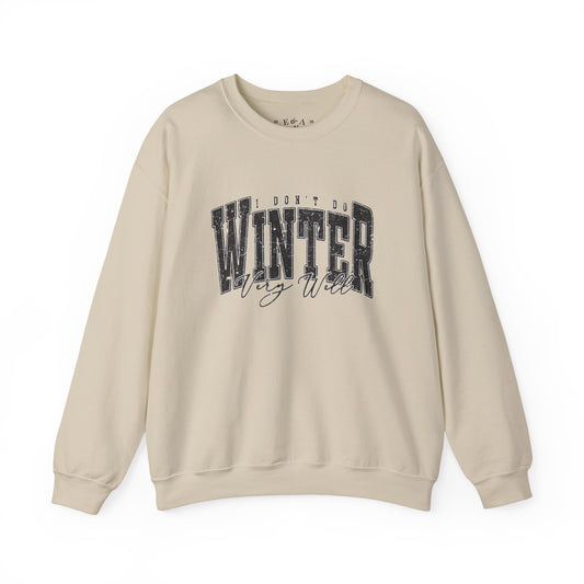 Winter Vibes Sweatshirt | Cozy Unisex Crewneck for Cold Days, Gift for Him/Her, Winter Fashion, Casual Comfort, Holiday Apparel