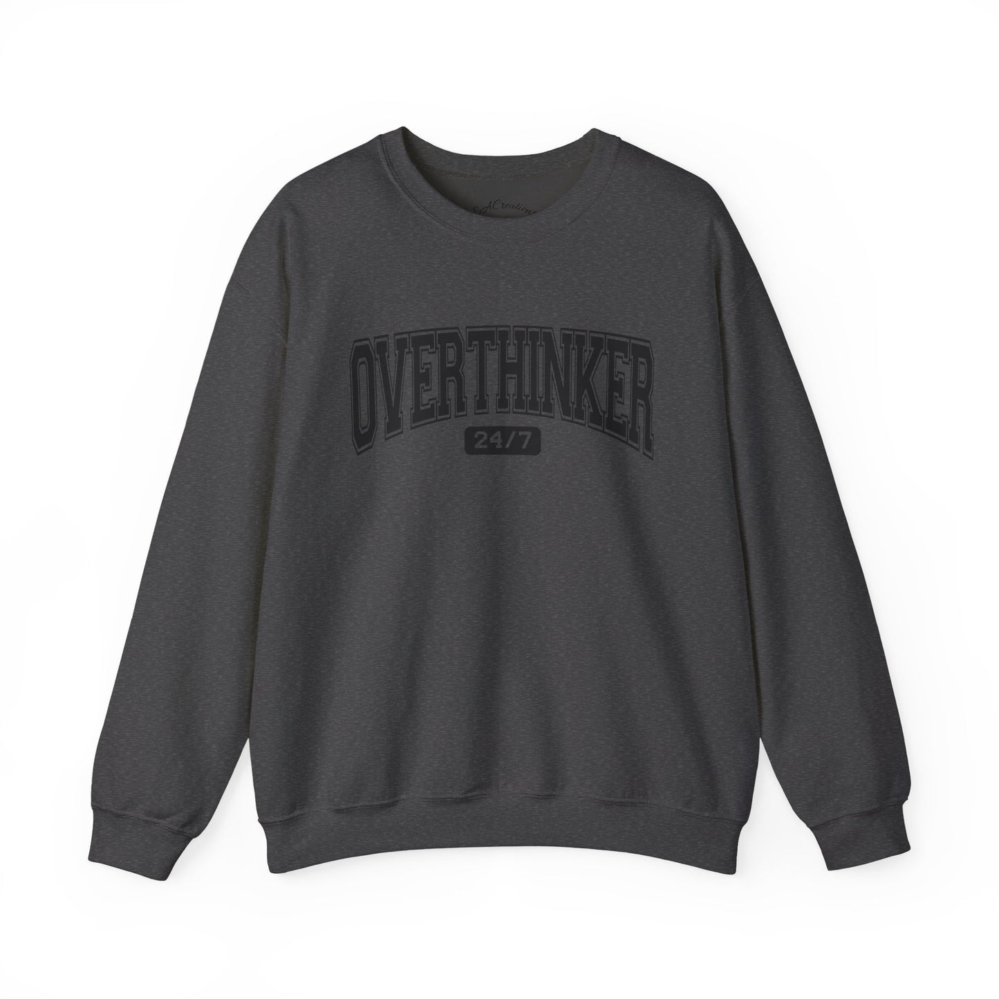 Oversized Overthinker Sweatshirt for Comfort Lovers, Casual Style, Great Gift for Thinkers, Cozy Crewneck for All Occasions
