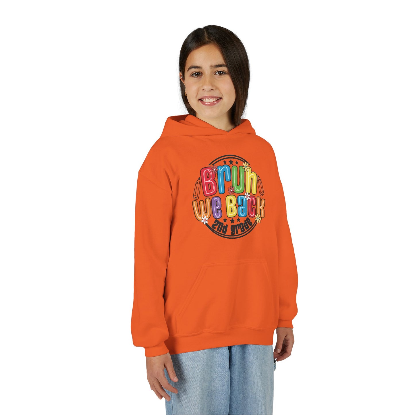 Brightly Colored Youth Hoodie for Back to School, Grade Celebration, Fun Gift for Students, Cozy Sweatshirt