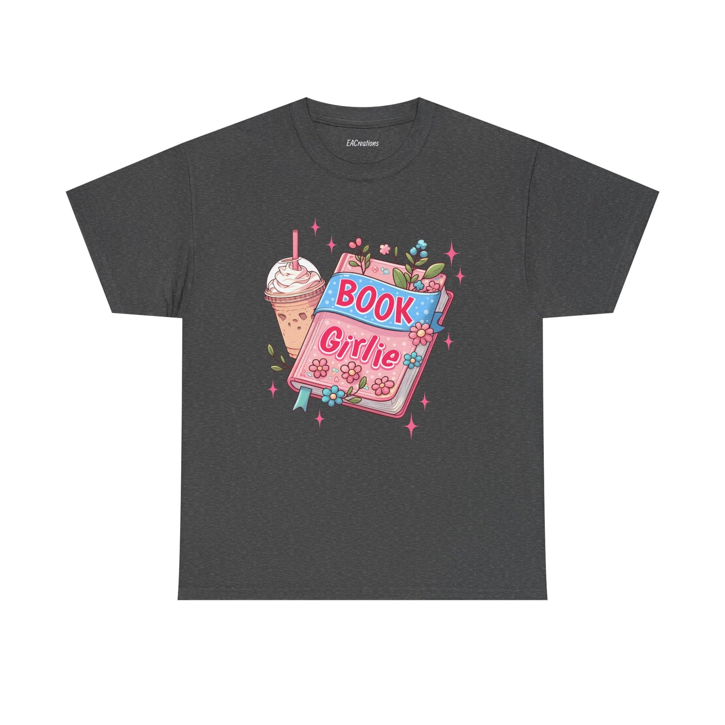 Cute Bookish Girlie Tee - Perfect for Readers, Gifts, Summer Fun, Book Club Shirts, Casual Wear
