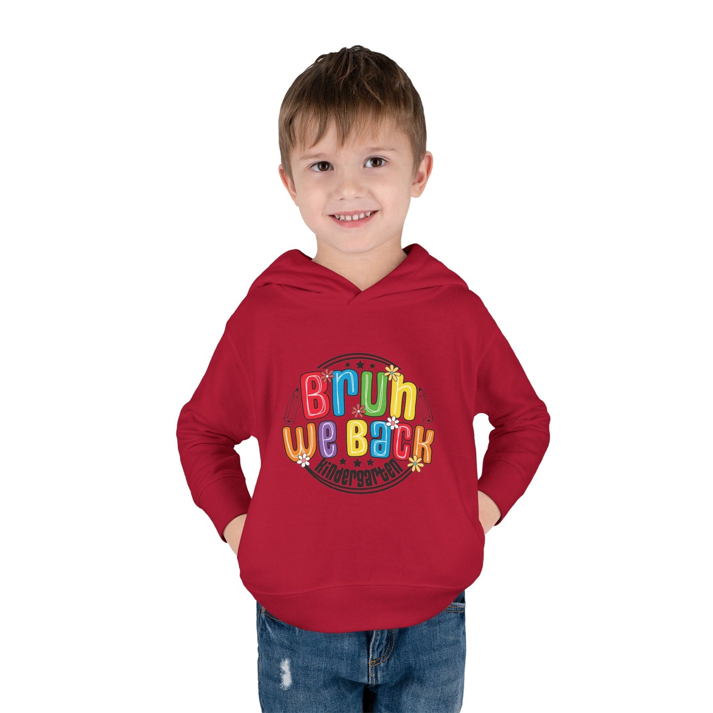Bright Kindergarten Hoodie for Toddlers, Cute Fleece Pullover, Back to School Gift, Fun Kids Hoodie, Toddler School Apparel