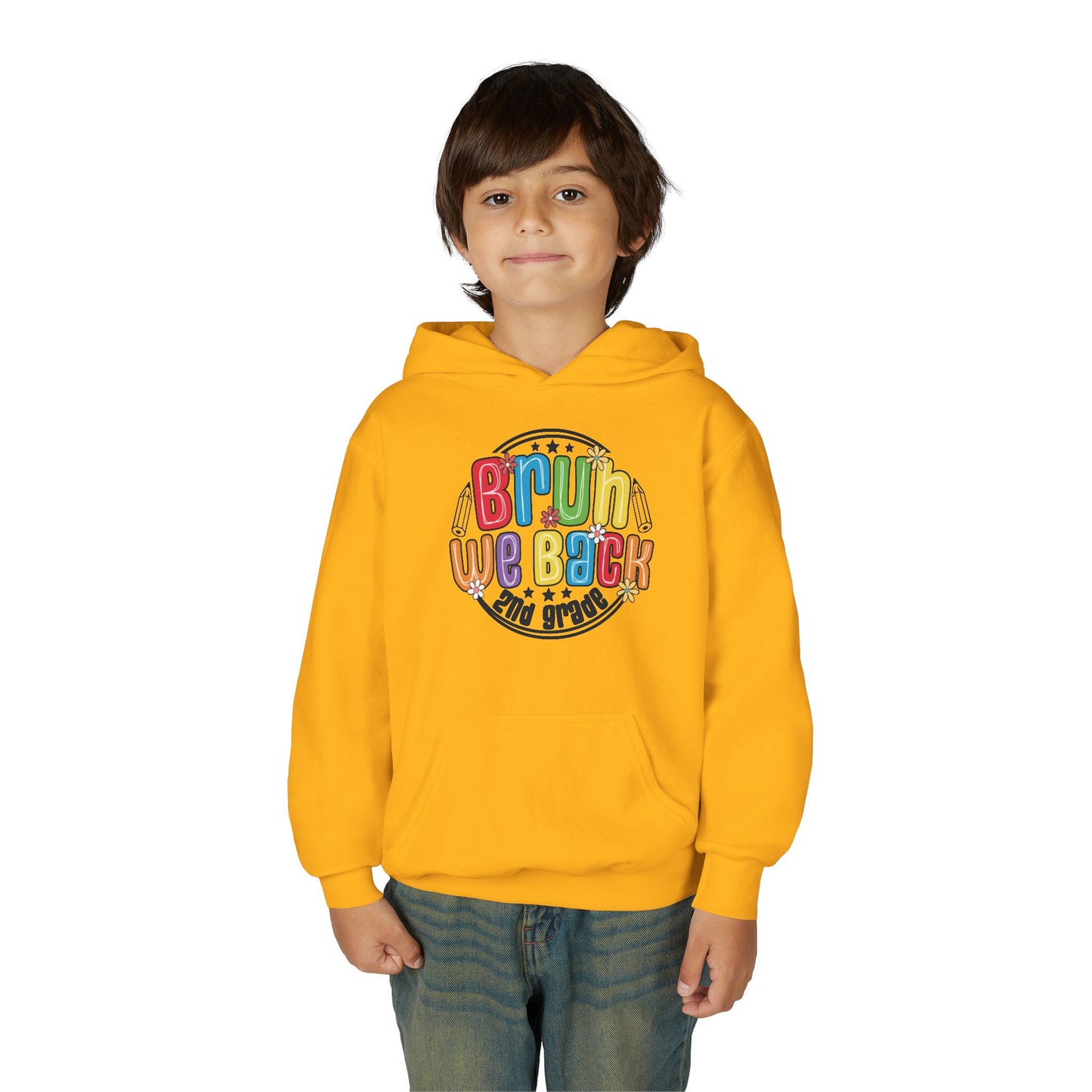 Brightly Colored Youth Hoodie for Back to School, Grade Celebration, Fun Gift for Students, Cozy Sweatshirt