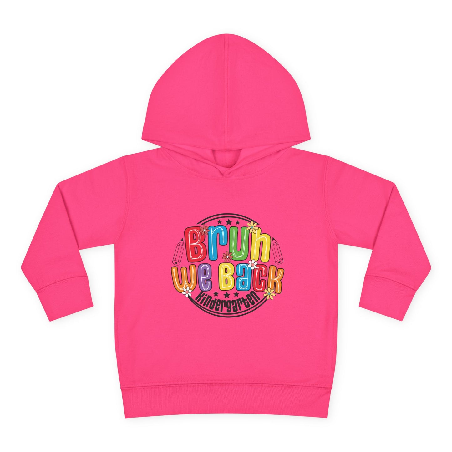 Bright Kindergarten Hoodie for Toddlers, Cute Fleece Pullover, Back to School Gift, Fun Kids Hoodie, Toddler School Apparel