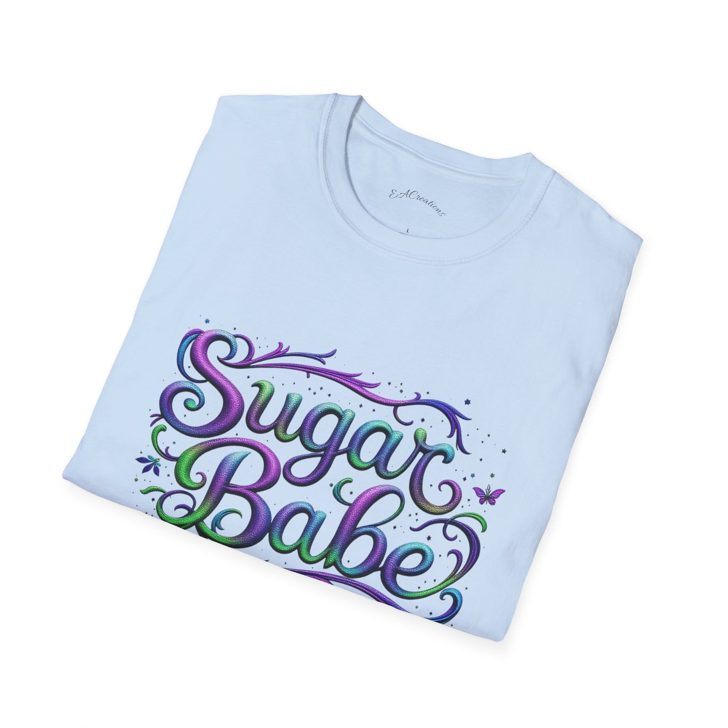 Sugar Babe Unisex Softstyle T-Shirt, Cute Graphic Tee, Casual Wear, Gift for Her, Spring Fashion, Trendy Top