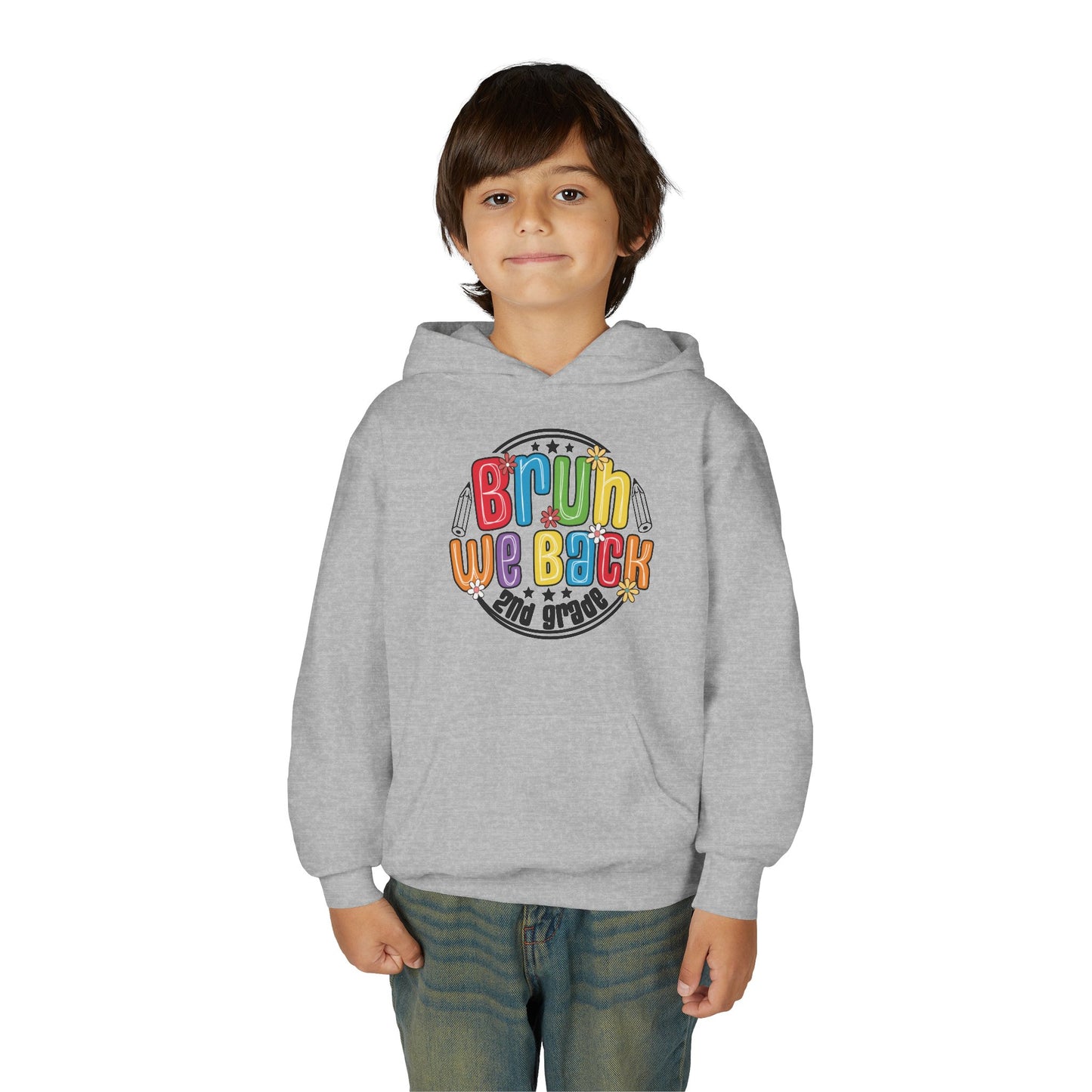 Brightly Colored Youth Hoodie for Back to School, Grade Celebration, Fun Gift for Students, Cozy Sweatshirt