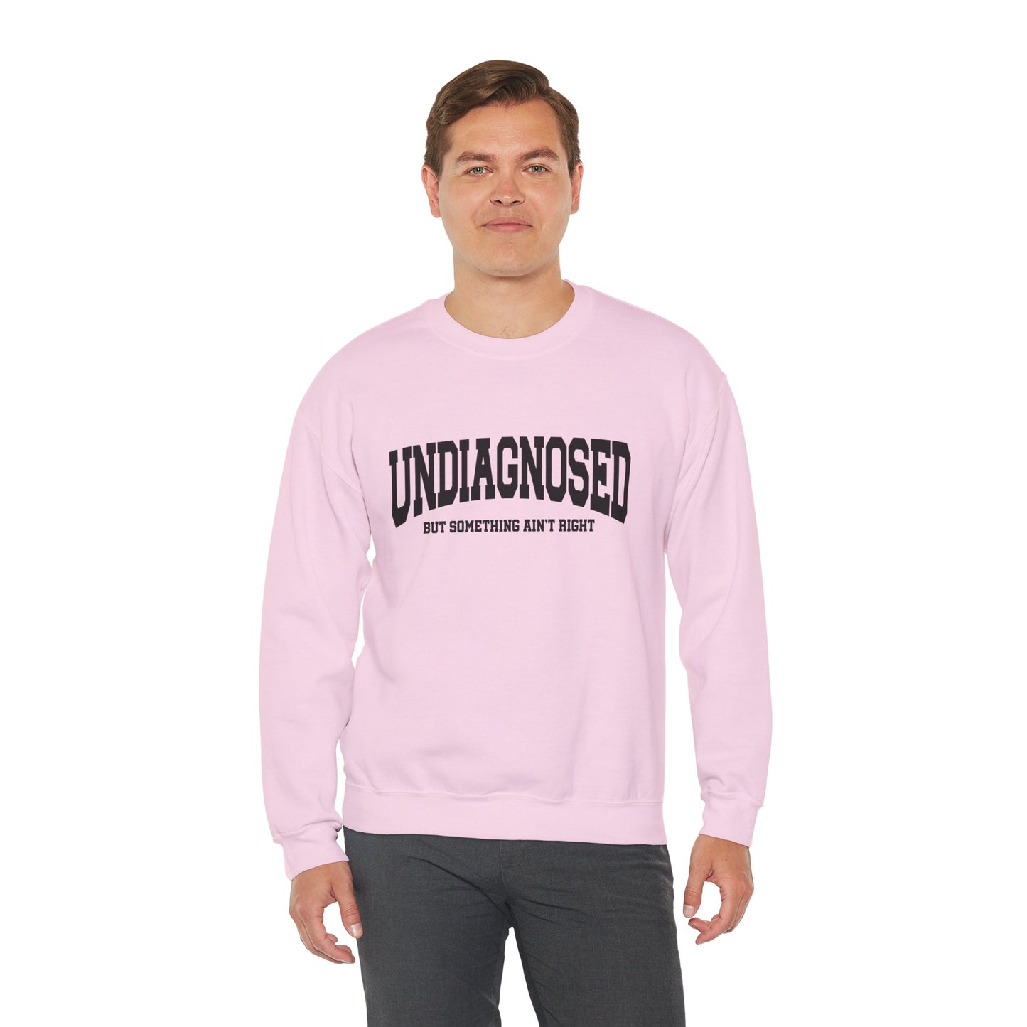 Unisex Heavy Blend™ Crewneck Sweatshirt - Undiagnosed, Comfort Wear, Mental Health Awareness Gift, Cozy Apparel, Self-care Sweater