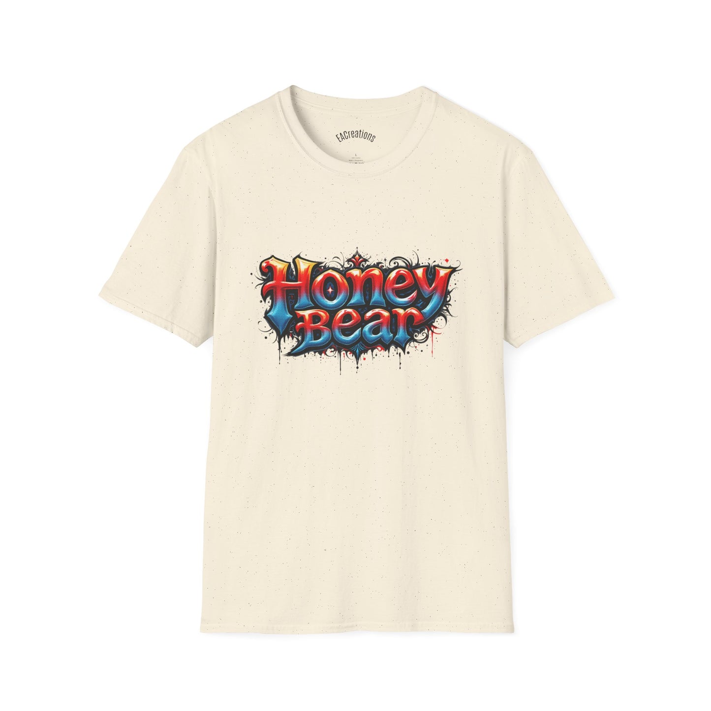 Honey Bear Graphic T-Shirt, Unisex Tee, Cool Casual Wear, Gift for Bear Lovers, Streetwear Style, Trendy Summer Top