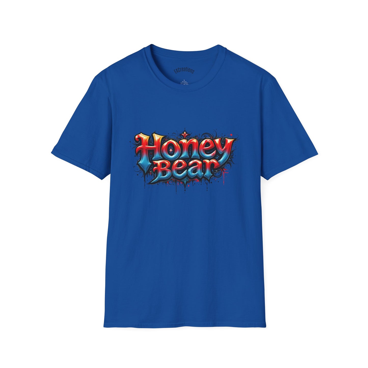 Honey Bear Graphic T-Shirt, Unisex Tee, Cool Casual Wear, Gift for Bear Lovers, Streetwear Style, Trendy Summer Top