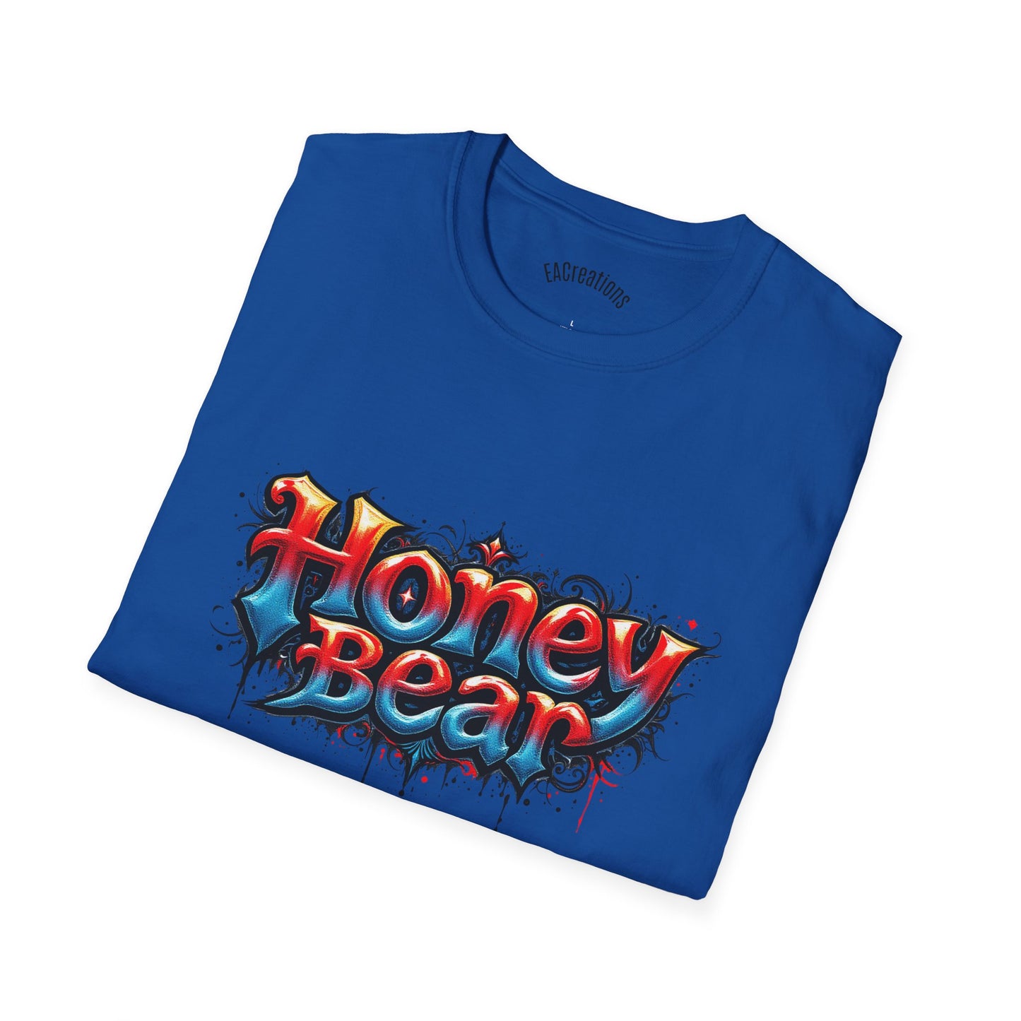 Honey Bear Graphic T-Shirt, Unisex Tee, Cool Casual Wear, Gift for Bear Lovers, Streetwear Style, Trendy Summer Top