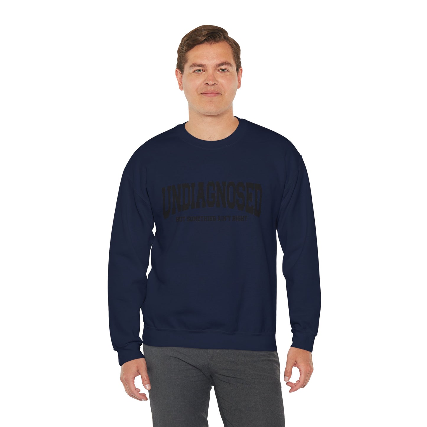 Unisex Heavy Blend™ Crewneck Sweatshirt - Undiagnosed, Comfort Wear, Mental Health Awareness Gift, Cozy Apparel, Self-care Sweater