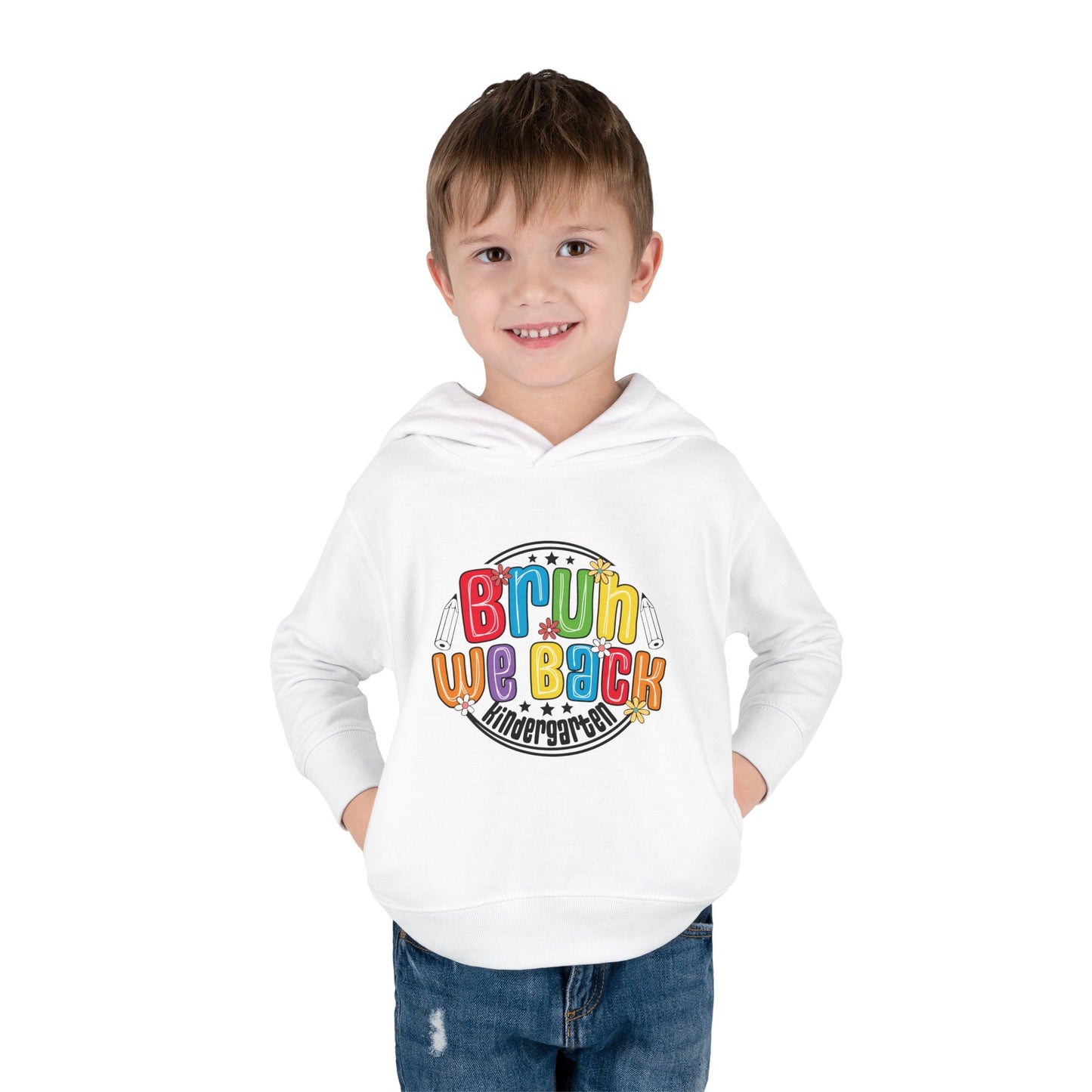 Bright Kindergarten Hoodie for Toddlers, Cute Fleece Pullover, Back to School Gift, Fun Kids Hoodie, Toddler School Apparel