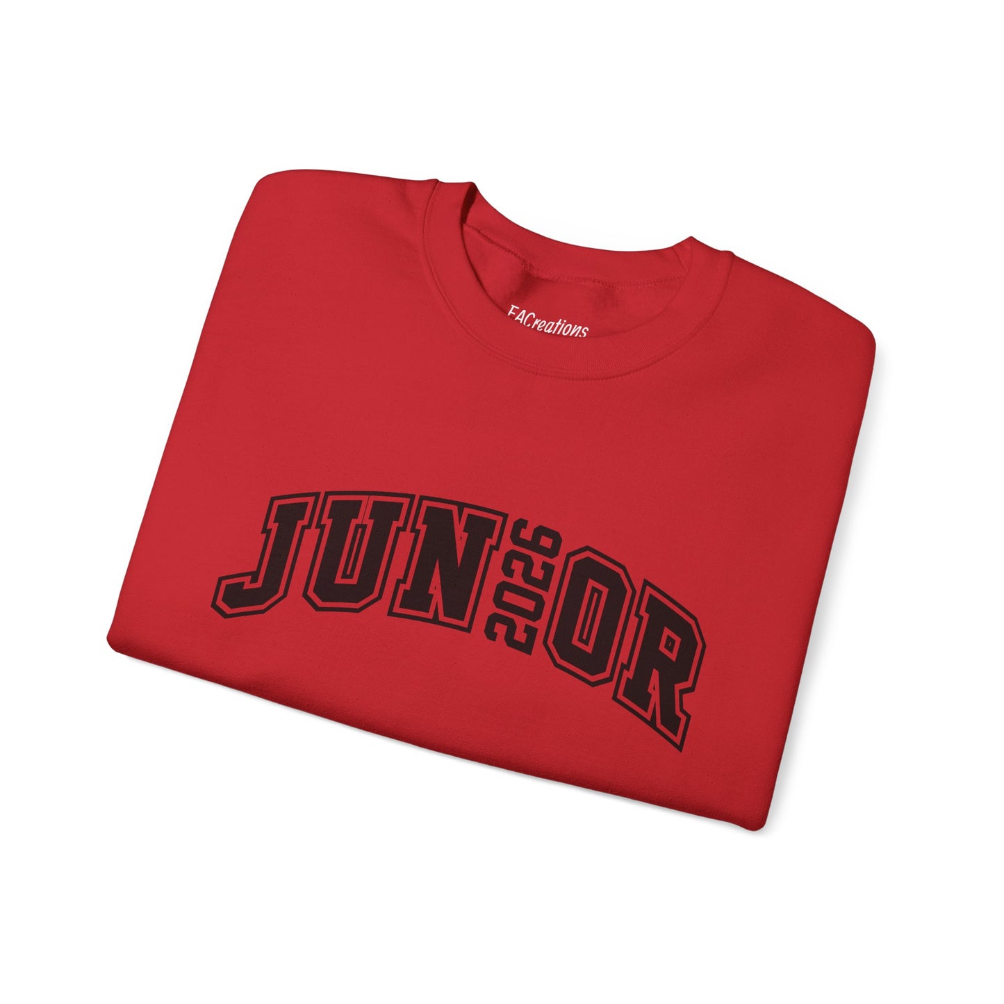 Junior 2026 Crewneck Sweatshirt | Trendy Unisex Gift for Graduates | Cozy Casual Wear | Class of 2026 Apparel | Back to School Fashion
