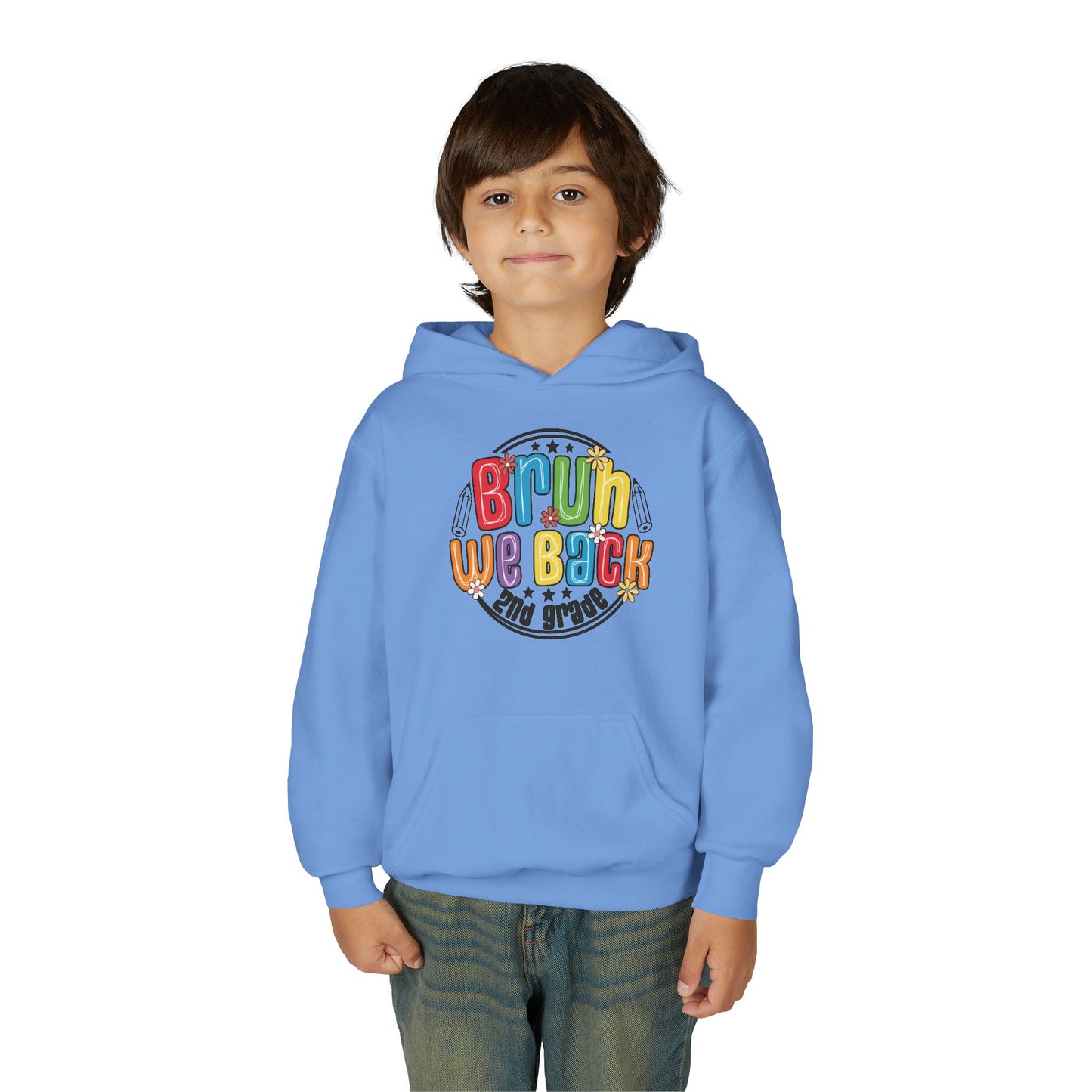 Brightly Colored Youth Hoodie for Back to School, Grade Celebration, Fun Gift for Students, Cozy Sweatshirt