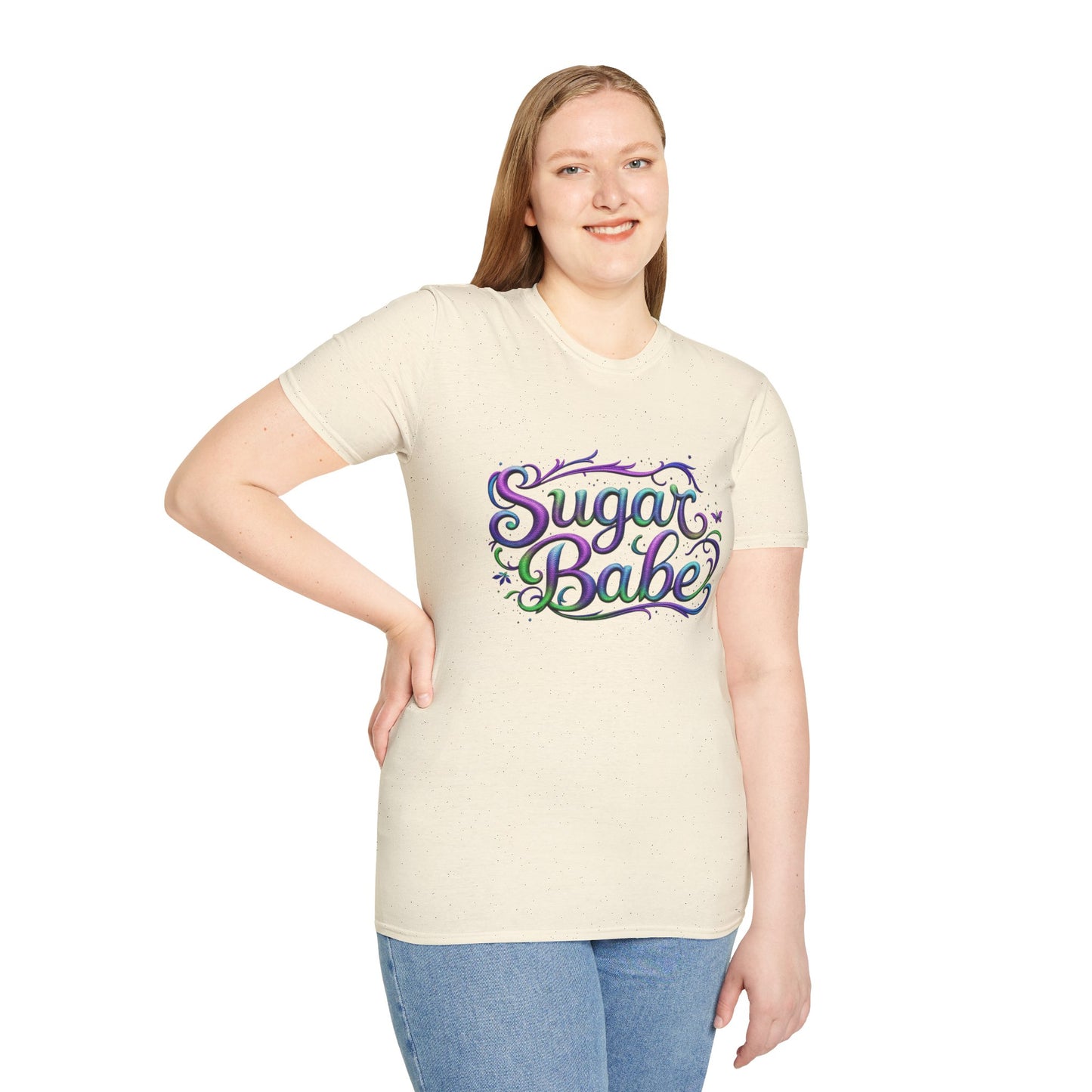 Sugar Babe Unisex Softstyle T-Shirt, Cute Graphic Tee, Casual Wear, Gift for Her, Spring Fashion, Trendy Top