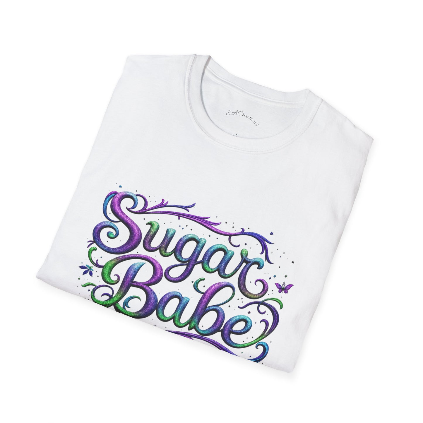 Sugar Babe Unisex Softstyle T-Shirt, Cute Graphic Tee, Casual Wear, Gift for Her, Spring Fashion, Trendy Top