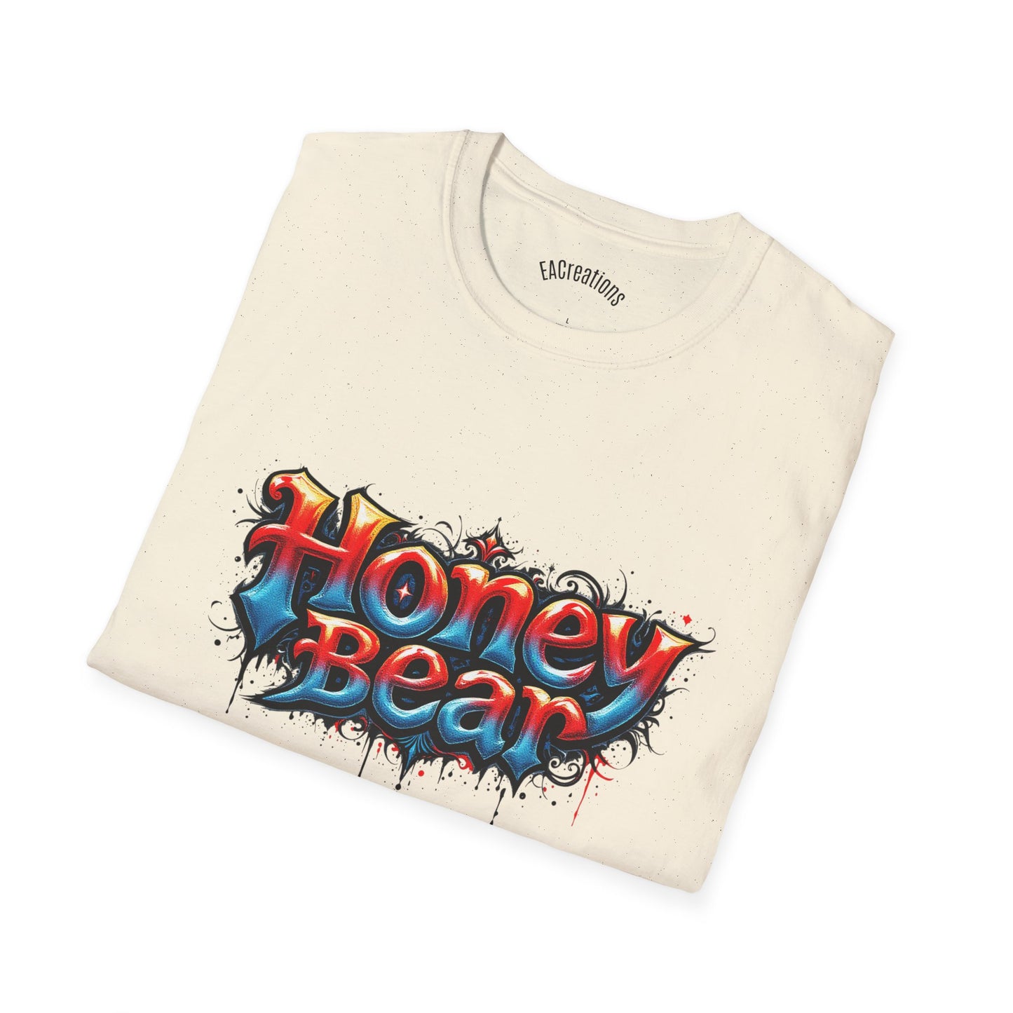 Honey Bear Graphic T-Shirt, Unisex Tee, Cool Casual Wear, Gift for Bear Lovers, Streetwear Style, Trendy Summer Top