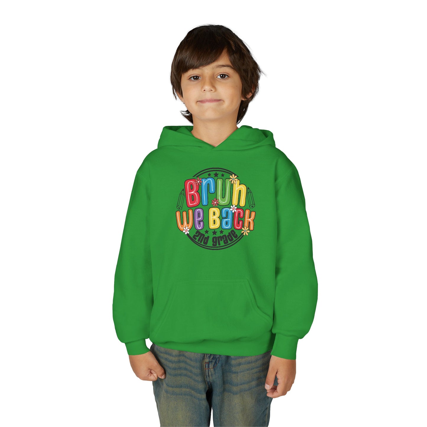 Brightly Colored Youth Hoodie for Back to School, Grade Celebration, Fun Gift for Students, Cozy Sweatshirt