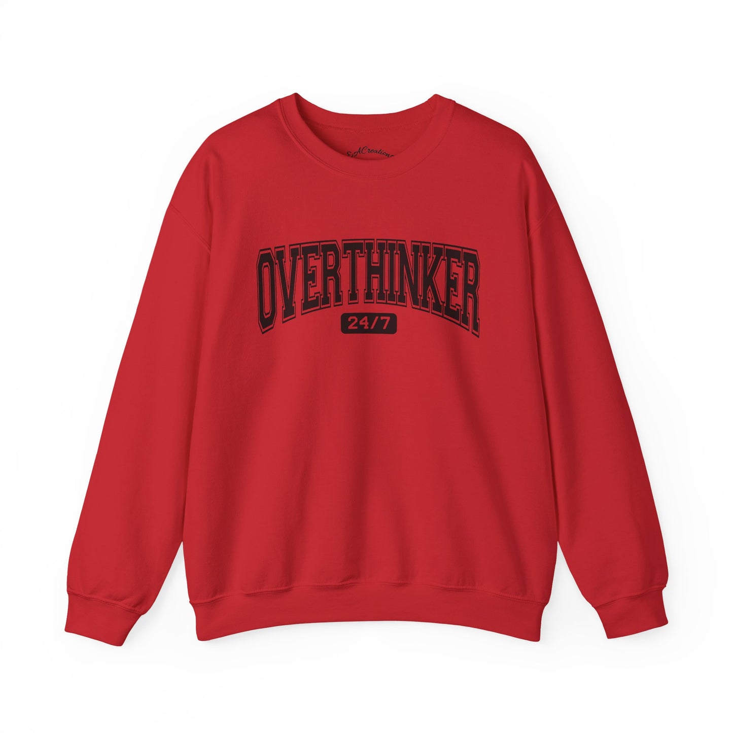 Oversized Overthinker Sweatshirt for Comfort Lovers, Casual Style, Great Gift for Thinkers, Cozy Crewneck for All Occasions